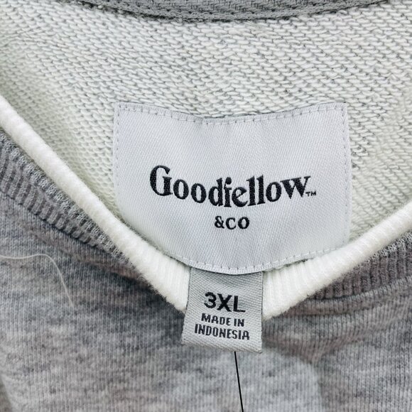 Goodfellow & Co Mens Big & Tall 3XL French Terry Pullover Sweatshirt in Gray 259 - Picture 5 of 7